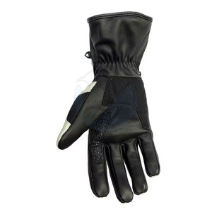 Gants de course unisexes à doigts entiers en cuir imperméable, technologie d'écran tactile coupe-vent pour le sport, motif de ceinture d'équitation moto - Product Image 3