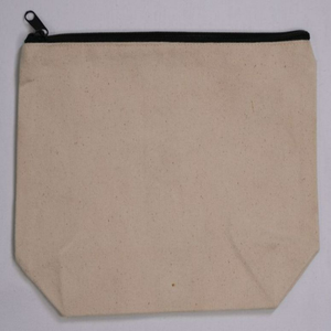 Hot Sale Fashion Eco-Friendly Cotton Canvas Zipper <b>Bag</b> Reusable Custom Logo Printed Travel Cosmetic <b>Makeup</b> Organizer Gift Pouch - Product Image 5