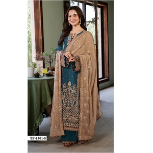 Traje Pakistaní de Lujo de la Mejor Calidad para Ocasiones Especiales, Colección de Vestidos de Novia, Formales y de Fiesta Disponible en Suministro al por Mayor - Product Image 1