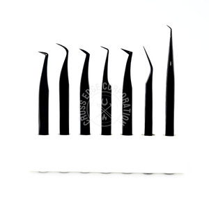 Custom Engraved Logo Lash Tweezers 90° Volume Eyelash Extension Tweezer 14cm Nano Grip Multi-Use <b>Tool</b> - Product Image 2