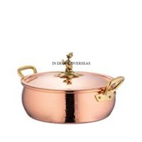Taille personnalisée et logo disponible de haute qualité en métal fabriqué en cuivre fini antique Casserole Ruffoni Fourniture d'ustensiles de cuisine