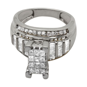 แหวนเพชรโมอิสอัญมณีงานแต่งงานที่สง่างามคู่ชุบเงิน925ออกเย็นเครื่องประดับสำหรับเจ้าสาวชุดครบรอบปีของผู้หญิง - Product Image 4