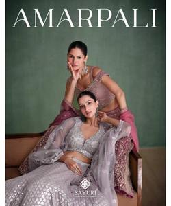 One Piece Full LachaCholi para Niña en Lavanda con Lentejuelas Estampadas Work y Chunni - Product Image 6