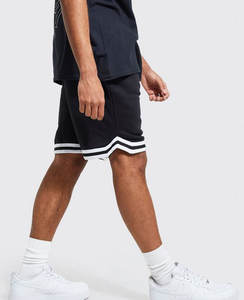 Short de basket-ball en maille de polyester imprimé avec LOGO personnalisé avec motif Paisley Short de sport en toile patchwork - Product Image 3