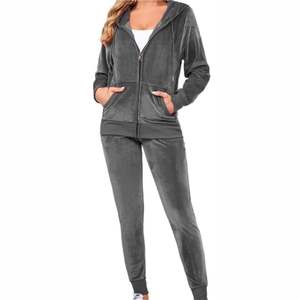 Conjunto Deportivo de Invierno Ligero y Ajustado para Mujer, Sudadera con Cierre y Pantalones Deportivos con Bolsillos Laterales, Talla y Color Personalizables - Product Image 6