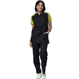 Conjunto de Uniformes Médicos Unisex Personalizados Spark Clothing para Doctor y Enfermera, Uniformes de Hospital de Verano con Spandex y Detección de Agujas, Fusión sin Costuras - Product Image 3
