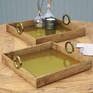 Bandejas de Madera Maciza para Cenas Informales y Recepciones, Diseñadas para una Combinación Perfecta de Estilo y Funcionalidad - Product Image 3