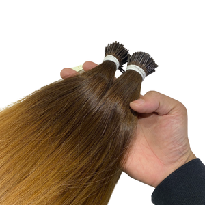 Venta caliente 100% Virgen Remy Cabello humano vietnamita I-Tip Extensiones Onda natural Suelta Onda profunda Cutícula alineada Doble dibujado - Product Image 1