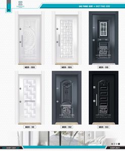 Porte en acier abordable de panneau en métal pour des projets de logement Solution durable et rentable avec la structure forte de sécurité - Product Image 3