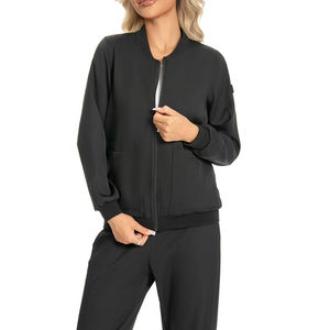 Hot Selling Women Custom Logo Nursing Anti-Wrinkle Surgical <b>Straight</b> Hospital Scrubs <b>Jacket</b> <b>Jacket</b> Doctors Uniform - Product Image 1