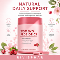 Probiotiques naturels à base de plantes pour la santé féminine, extrait de canneberge, antioxydant, soutien beauté, flore vaginale et soin intestinal, capsules quotidiennes