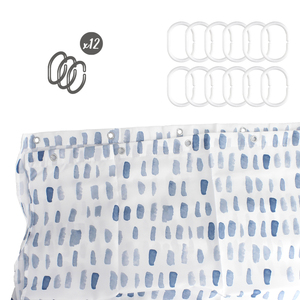 Tenda da doccia Matrix Blue 180x200 cm. Impermeabile - Product Image 6