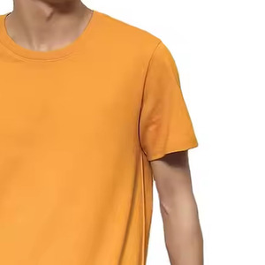 OEM T-shirts unisexes en tricot gaufré personnalisés pour hommes T-shirt surdimensionné de haute qualité pour hommes T-shirts avec logo personnalisé Impression avant et arrière - Product Image 3