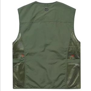 Vente en gros de vêtements de travail de chasse respirants à poches multiples gilets de gilet légers à la mode - Product Image 6