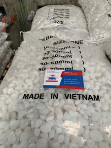 Piedras de Guijarro Blancas como la Nieve, Naturales y Lisas, Aportan Estilo a Proyectos de Decoración DIY, Piedra de Guijarro Blanca Cristal - Product Image 3