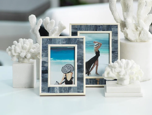 Marco de fotos con incrustaciones de hueso personalizado hecho a mano patrón elegante pieza de acento de decoración del hogar personalizada única - Product Image 2