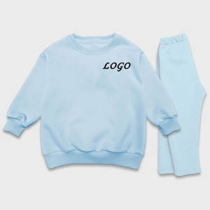 Conjunto de pantalón y sudadera de dos piezas para niños con estilo y acogedor, ropa deportiva informal para niños y niñas, chándal hecho en Pakistán - Product Image 1