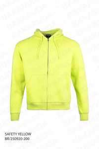 New Men's Heavyweight Zip-Up Hoodie Sweatshirt-<b>Fleece</b> <b>Jacket</b> Warm inside Brush-Jogger Top Embossed Design <b>Thick</b> Jersey Fabric - Product Image 4