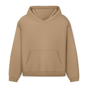 <b>Men's</b> Winter 100% Cotton Oversized Drop Shoulder Fleece Sweatshirt Hoodie Soft Warm Embroidered Casual Wholesale OEM Service - Product Image 1