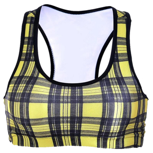 Bulk Women Sublimation Printed Brassiere Sports <b>Bra</b> Custom Fitness Gym Seamless <b>Stretch</b> Activewear OEM Lightweight Front - Product Image 3