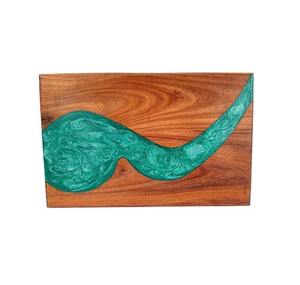 Elegant Wood and Resin Cutting <b>Board</b> for Serving and <b>Display</b> Designer Epoxy Resin and Solid Wood Chopping <b>Board</b> at low price - Product Image 1