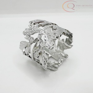 Anneaux de serviette en métal de luxe pour table de mariage avec design écologique et finition haut de gamme - Product Image 6