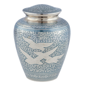 Urna de cremación para adultos clásica Multicolor de 220 pulgadas Cu, venta al por mayor, urnas de Metal de India, nicho de aluminio y latón para cenizas humanas - Product Image 4