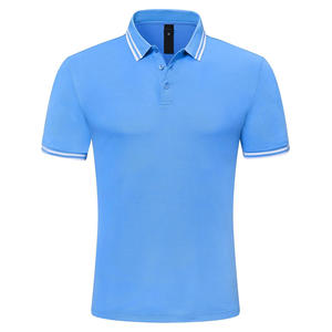 Polos personalizados transpirables para hombres con impresión de etiquetas de logotipo bordado y marca para uso corporativo o en equipo - Product Image 1