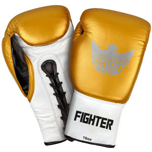 Gants de boxe dorés Gants de boxe en cuir d'entraînement Sparring Kickboxing - Product Image 1