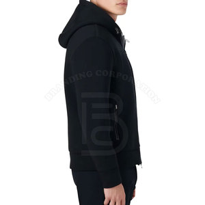 Sweats à capuche mélangés pour hommes de la meilleure qualité Impression à la mode Tissu doux et confortable Fermeture à glissière respirante pour les activités hivernales en plein air - Product Image 3
