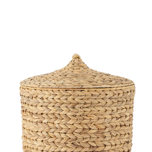Handwoven <b>Water</b> Hyacinth Lidded Basket For Home Storage, Sustainable Wholesale <b>Water</b> Hyacinth Basket Crafts From Vietnam - Product Image 2