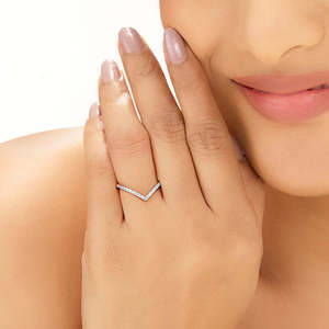 Bague en diamant or rose Royal Grace Cocktail - Product Image 2