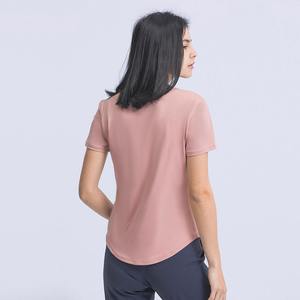 Camiseta extragrande de LICRA de algodón de alta calidad para mujer, estilo básico con Camiseta holgada de manga corta, camisetas teñidas lisas para mujer - Product Image 2