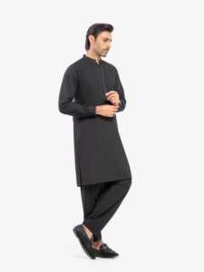 Salwar Kameez élégant pour hommes pakistanais, tenue traditionnelle ethnique musulmane, pour l'Aïd, les mariages, le bureau, la prière, les fêtes, usage quotidien - Product Image 4