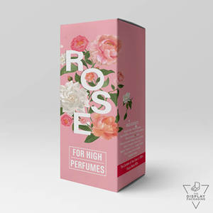 Caja impresa personalizada plegable Kraft Premium de lujo Diseño vibrante con ventana para servicios de impresión de embalaje de perfume de alto rendimiento - Product Image 2