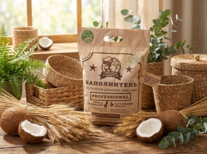 Litière pour chat en blé propre et moelleuse, parfum noix de coco, écologique, granulés naturels agglomérants pour hamsters, chats et lapins 10L - Product Image 2