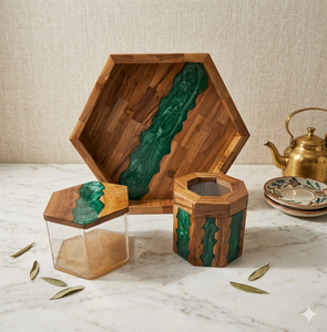 Incienso Bakhoor, Quemador Mubkhar, Nuevo Estilo, Portavelas de Madera, Madreperla, para Ramadán, Aroma a Ámbar Gris y Benjuí - Product Image 1