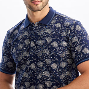 Polo de corte regular para hombre, cuello con cierre de 2 botones, material elástico suave, Polo a precio económico a la venta - Product Image 2