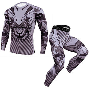 Mma Rash Guard Tops Rashguard Rash Guard Camisas de compresión personalizadas para hombres Camisa de compresión de manga larga Rash Guard - Product Image 1