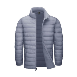 Vestes matelassées légères à col montant pour hommes, veste matelassée, coupe-vent imperméable, veste chaude - Product Image 3