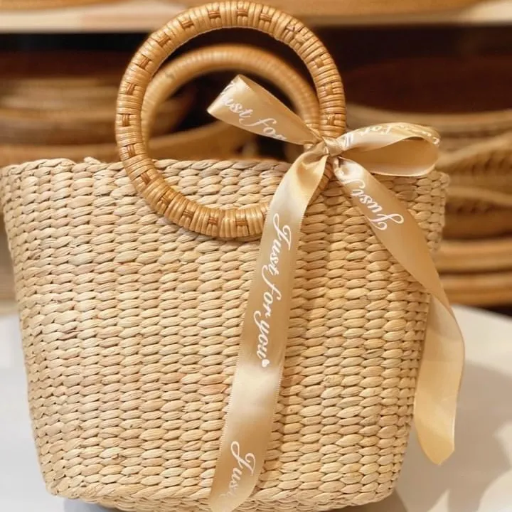 Bolsa de hiacinth para mulheres, novo design de produto, tendência quente, bolsa para praia, feita no vietnã, oem