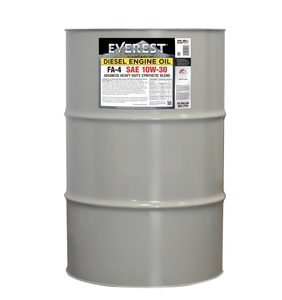 Huile moteur diesel synthétique de qualité supérieure Everest FA-4 Advanced Heavy Duty SAE 10W-30, anti-usure, lubrifiant automobile, seau de 55 gallons - Product Image 1