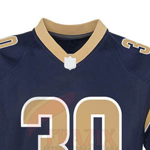 Nouveauté, maillots de football américain personnalisés pour hommes, respirants, grande taille, manches courtes, vente en gros - Product Image 6