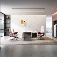 Chaise de direction en cuir de luxe, ergonomique, pour bureau, avec dossier réglable