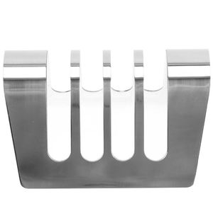 Support de pain en acier inoxydable argenté pour morceaux de pain Accessoires de cuisine Rangement et organisation pour la maison Porte-toasts - Product Image 2