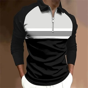 Man <b>With</b> <b>Collar</b> Tee <b>Shirts</b> Slim Fit Polo T <b>Shirt</b> for <b>Men</b> Orange Top No Logo Streetwear Cotton Clothing Chic Comfortable Basic - Product Image 3