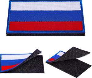 แผ่นแปะติดเวลโครสำหรับเด็กผู้หญิงสีดำแบรนด์เล็กๆแผ่นปักลายธงรัสเซียตามสั่งแผ่นปะติด2025 - Product Image 4