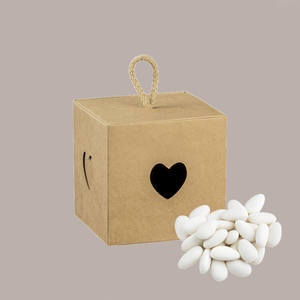 Cajas de Regalo Pequeñas con Cordón para Esmalte de Uñas, Papel Marrón de 80x80mm, 80mm, 80x80mm, 20 Unidades - Product Image 1
