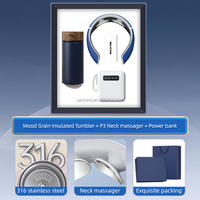 Ensemble Cadeau D'Entreprise Promotionnel 3 en 1 des Produits les Plus Populaires pour 2025 : Mug Isotherme, Masseur Cervical et Batterie Externe