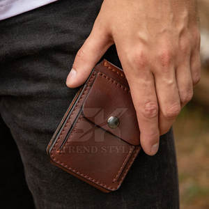 Portefeuille fin pour homme en cuir véritable de qualité supérieure, avec pince à billets, à prix raisonnable - Product Image 6